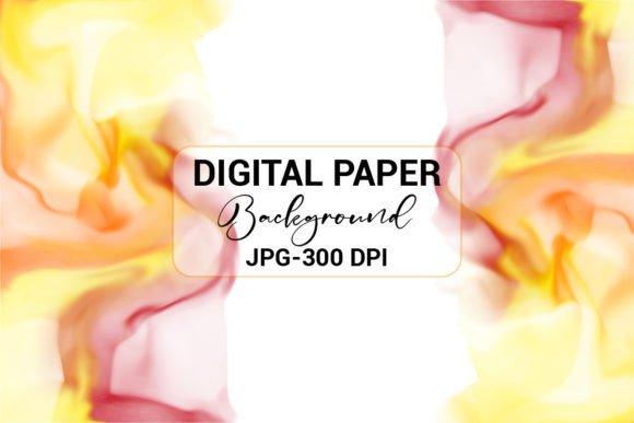 Abstract Pink Gold Watercolor Background