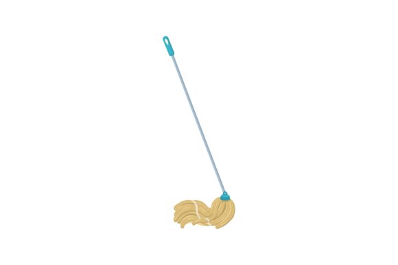 Clean Lines: The Appeal of Flat Mop Illustrations