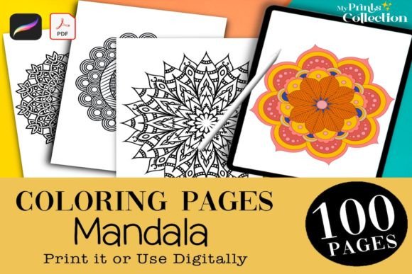 Evaluating the Utility of 100 Mandala Coloring Pages for Digital and Print Use