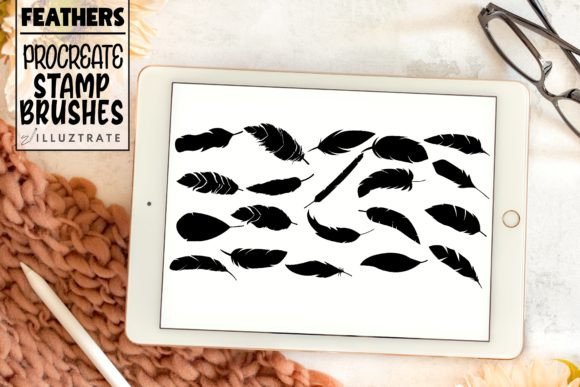 Feather Stamp Brush for Procreate