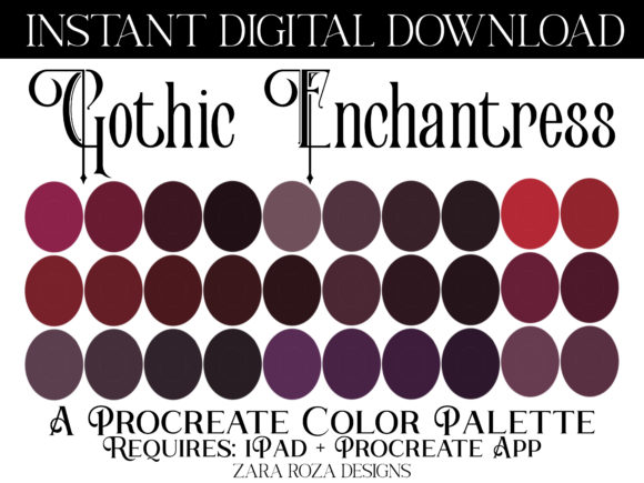 Gothic Enchantress Procreate Palette Guide