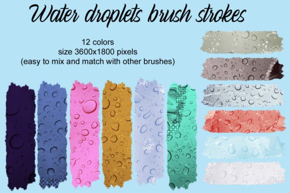 Integrating Water Droplets Brush Strokes into Your Creative Workflow
