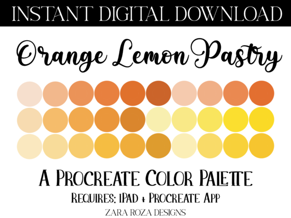 Mastering the Orange Lemon Pastry Retro Color Palette for Digital Art and Design