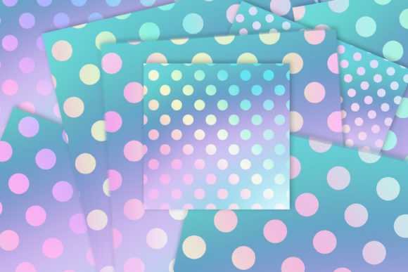 Pastel Polka Dot Gradients: A Creative Asset