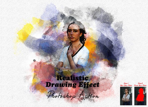 Realistic Drawing Effect Photoshop Action: Transforming Photos Into Art