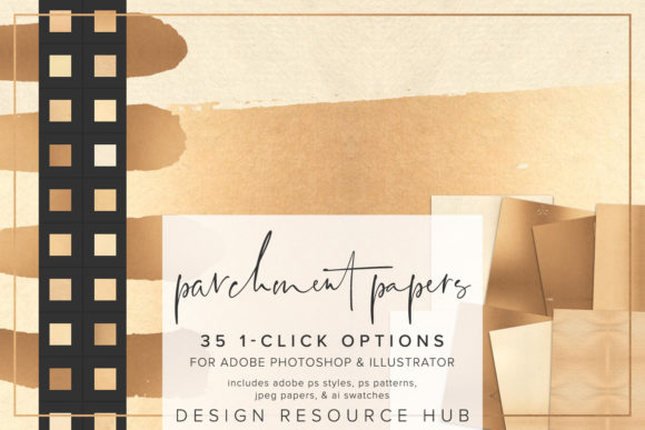 Revitalizing Digital Design with Parchment Papers Photoshop Styles
