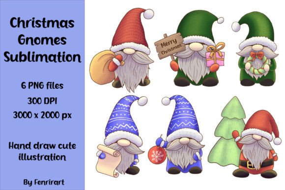 Strategic Visual Branding with Merry Christmas Gnomes Sublimation PNG Assets
