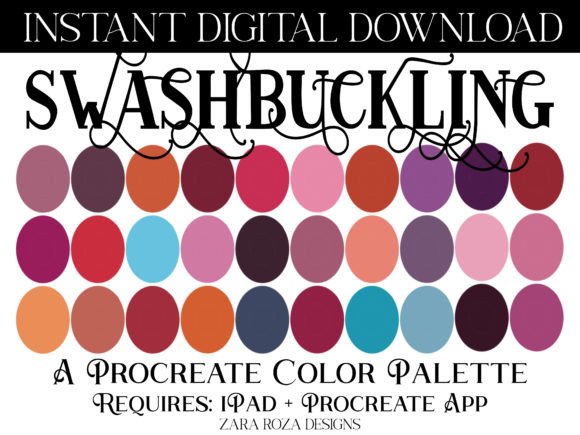 Swashbuckling Procreate Color Palette