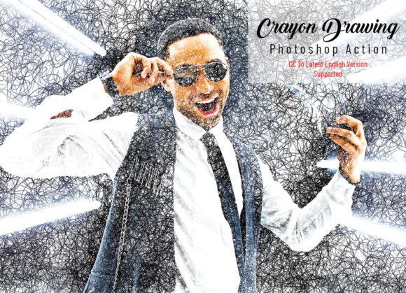 Transforming Digital Photography with the Crayon Drawing Photoshop Action