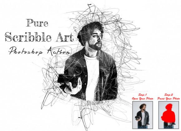 Transforming Photography with the Pure Scribble Art Photoshop Action