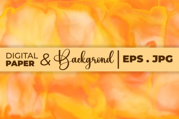Unleashing Creativity with Abstract Yellow Alcohol Digital Paper