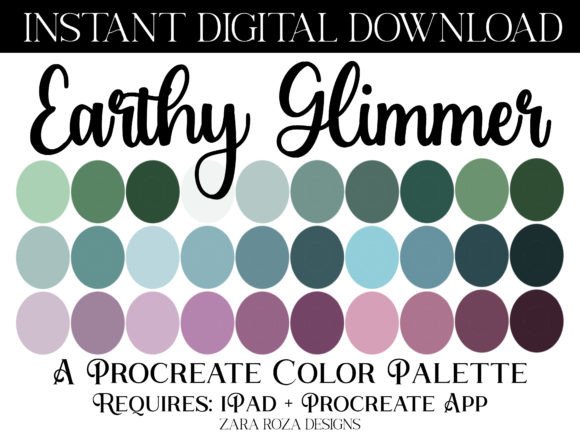 Unlocking the Magic of the Earthy Glimmer Procreate Color Palette