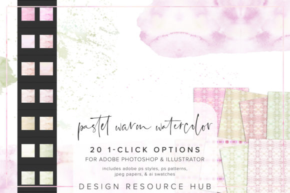 Warm Pastel Watercolor Photoshop Styles