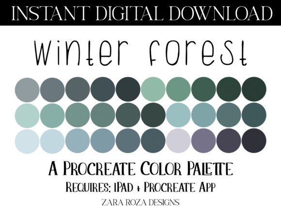 Winter Forest Procreate Color Palette: A Practical Guide for Digital Artists